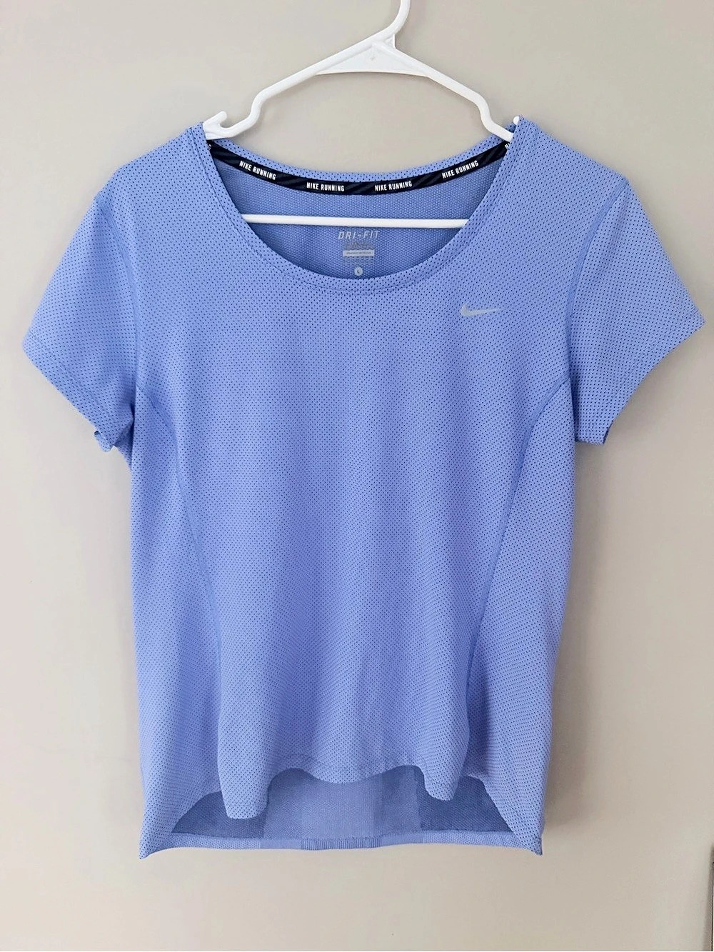 Nike Dri-FIT Running Short Sleeve Tee Blue Large